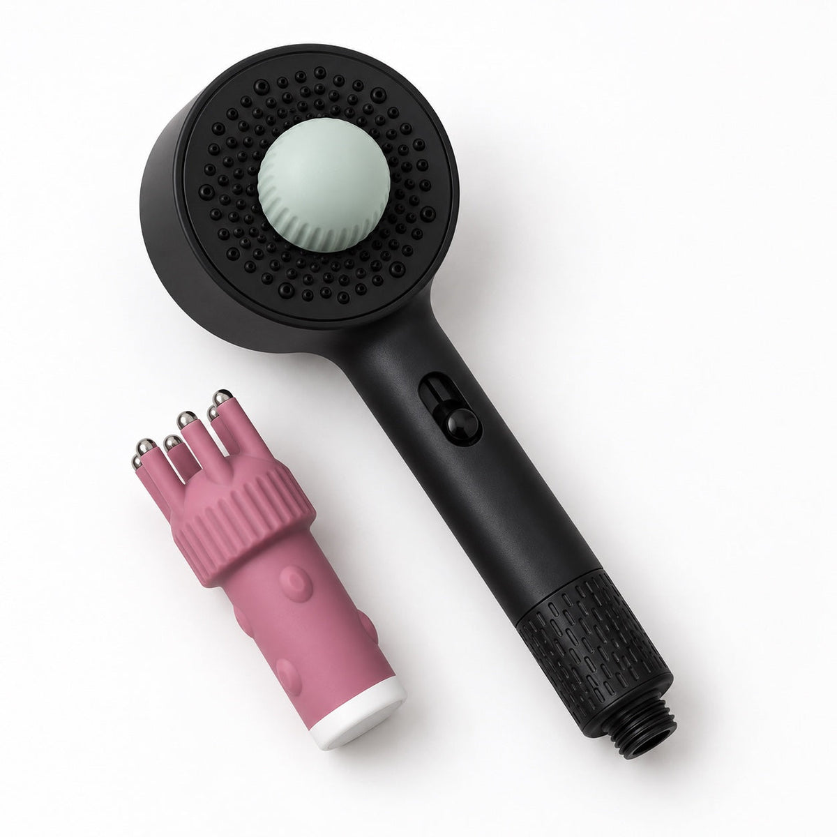 Punki Handshower Massage Kit in Matte Black